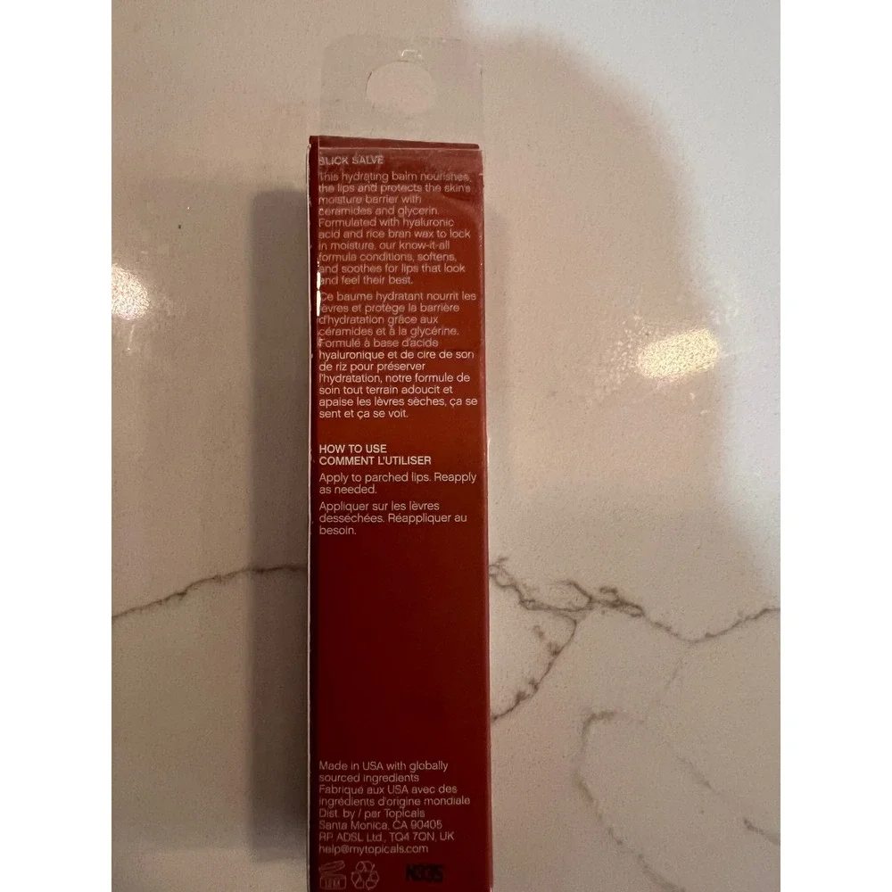 Topicals Slick Salve Papaya Lip Balm Hydrating Treatment 0.5 fl oz NEW